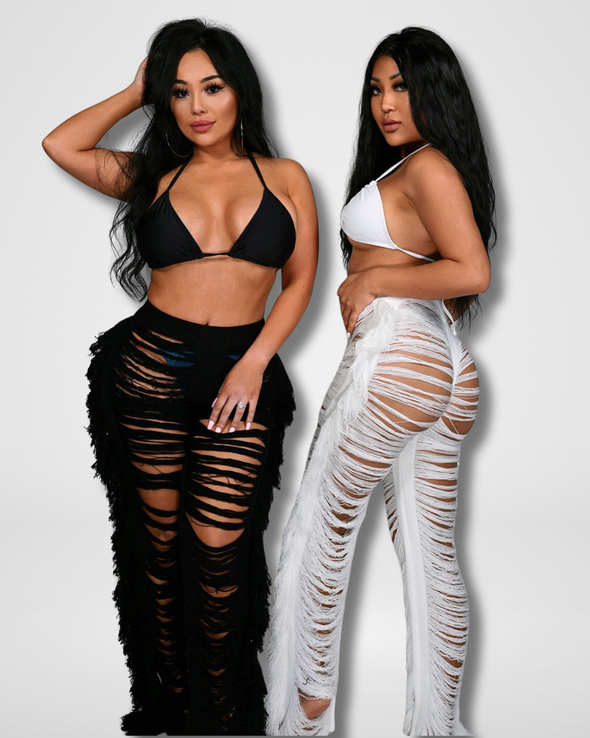 Sexy Fringe Cover Up Pants