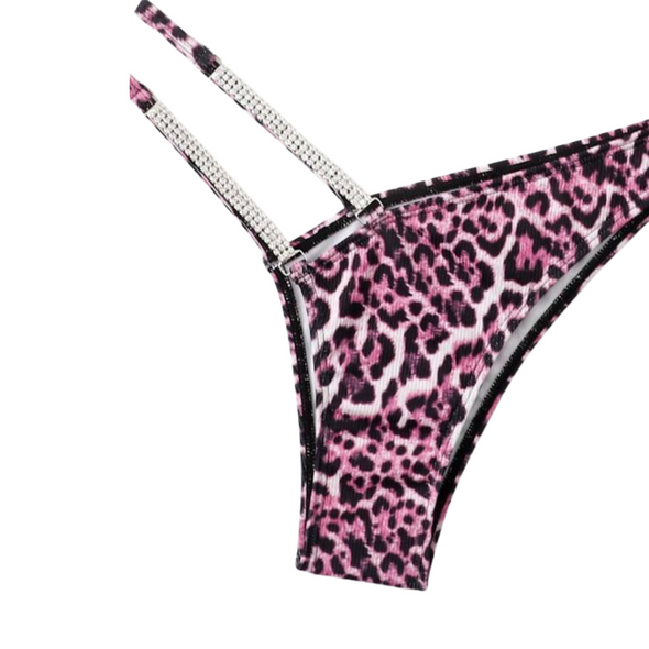 Diamond Leopard Pink Bikini